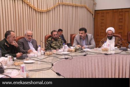 جلسه هيات امناي مركز فرهنگي دفاع مقدس با حضور استاندار مازندران و سردار باقرزاده
