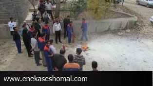 مانور بزرگ آموزش اطفاي حريق براي آمادگي هرچه بيشتر كارگران