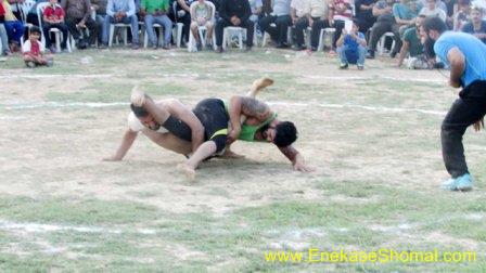 مسابقات کشتی لوچو در بالادزای شهرستان ساری