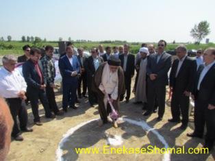 آیین کلنگ زنی اولین هنرستان فنی خیر ساز در شهرستان فریدونکنار