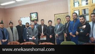 دیدار نوروزی مسئولین هیات اسکواش استان با مدیر کل ورزش و جوانان مازندران