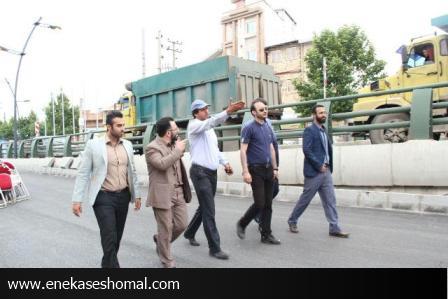 بازدید رئيس كميسيون فرهنگي شوراي شهر ساري ازآماده سازی  پل شهیدان رضائی
