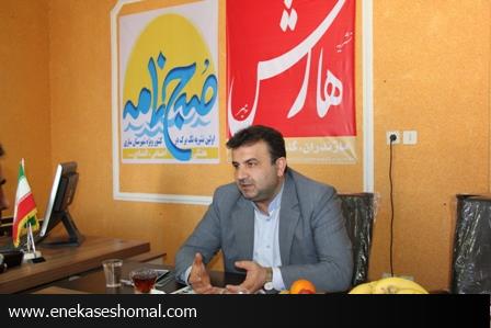 بازدید احمدحسین زادگان فرماندارساری از دفتر نشریه هارش خبر