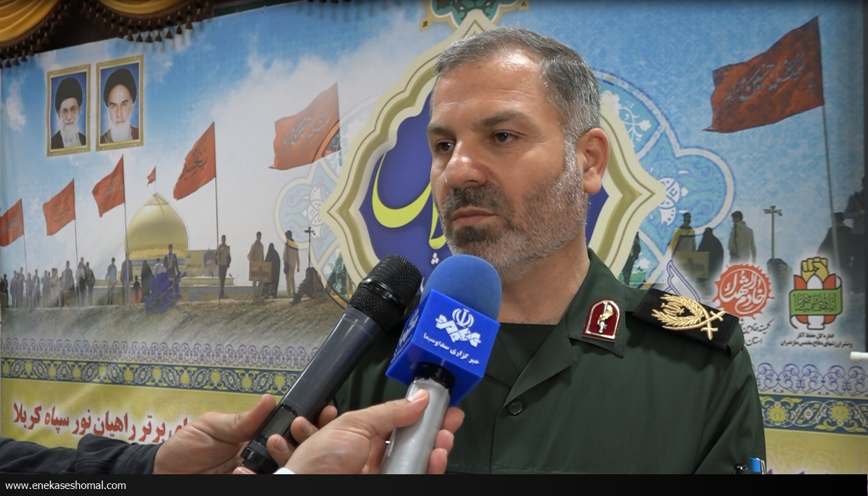 از خادمان شهدای دفاع مقدس در راهیان نورتجلیل شد