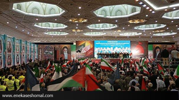 آیین بزرگداشت شهدای اقتدار ایران در مصلای امام خمینی (ره)