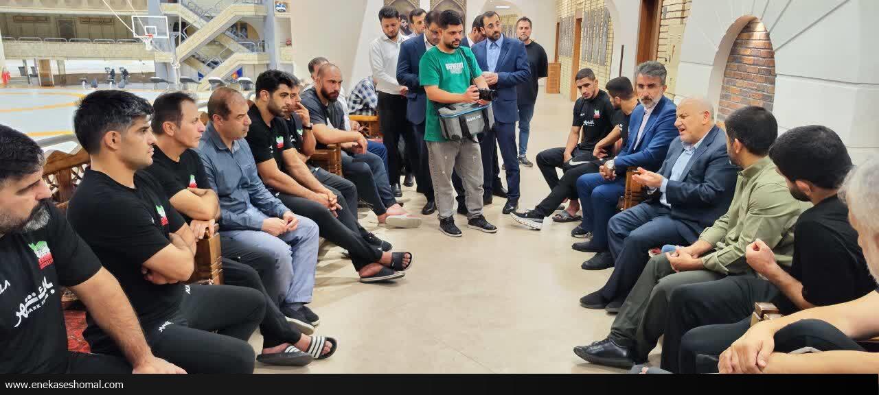 تجلیل از قهرمانان مازندرانی کشتی در آستانه اعزام به جهانی زاگرب